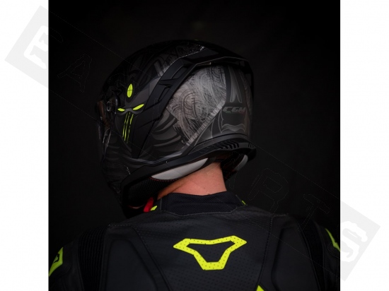Helmet full face CGM 363A SHOT NIPPO black/yellow (double visor)